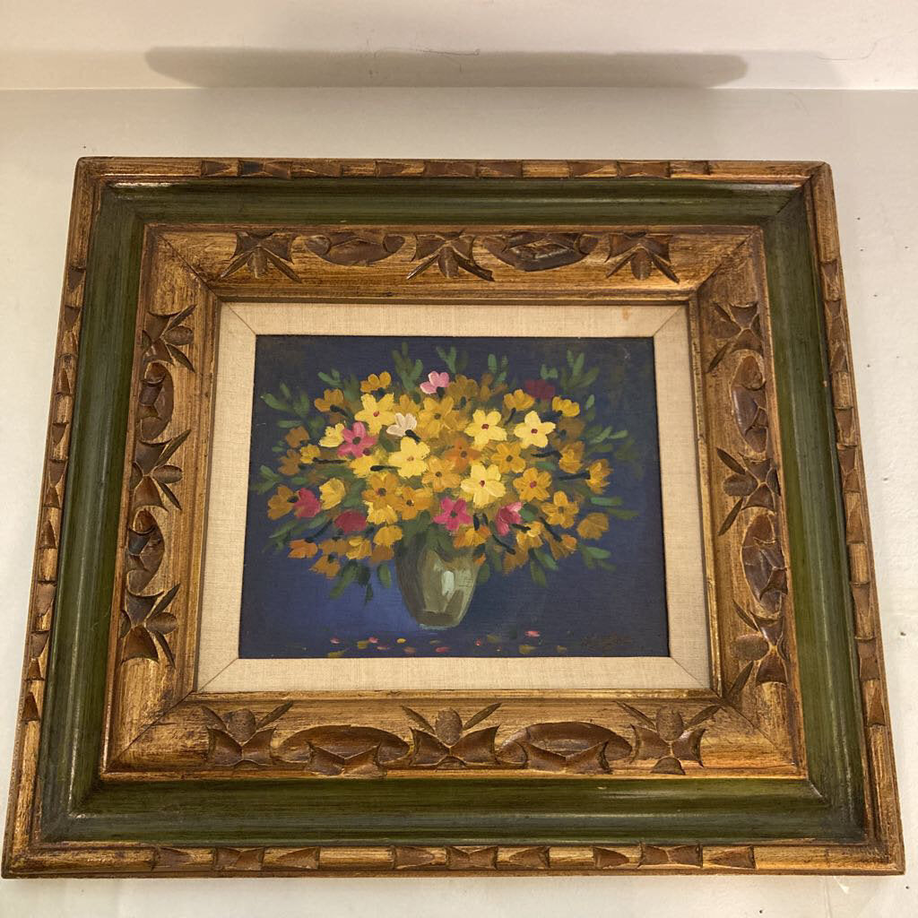 Mid Century Karl Hofer Floral Original Art