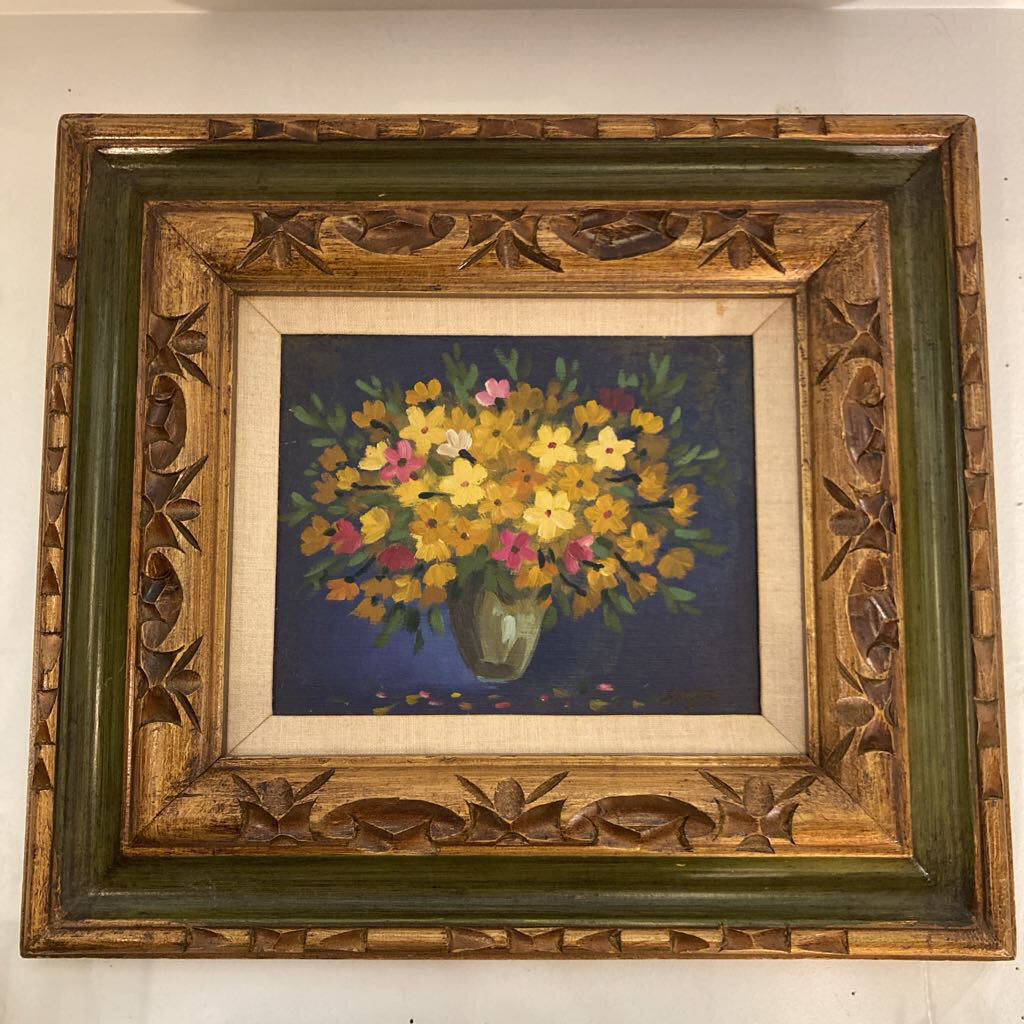 Mid Century Karl Hofer Floral Original Art