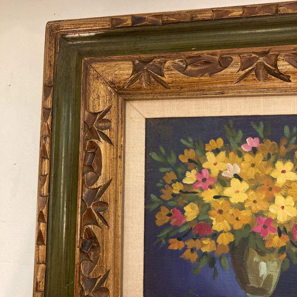Mid Century Karl Hofer Floral Original Art
