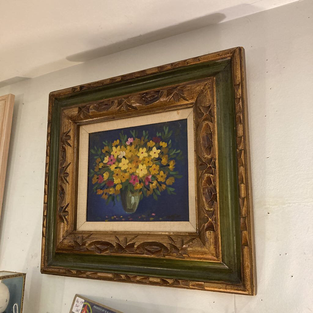 Mid Century Karl Hofer Floral Original Art