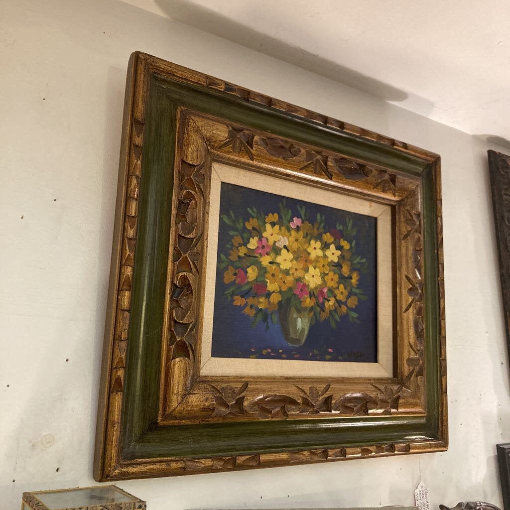 Mid Century Karl Hofer Floral Original Art