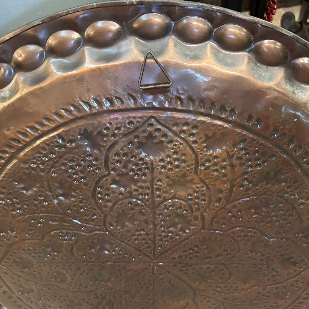Vintage Hammered Tray w/ Copper Finish