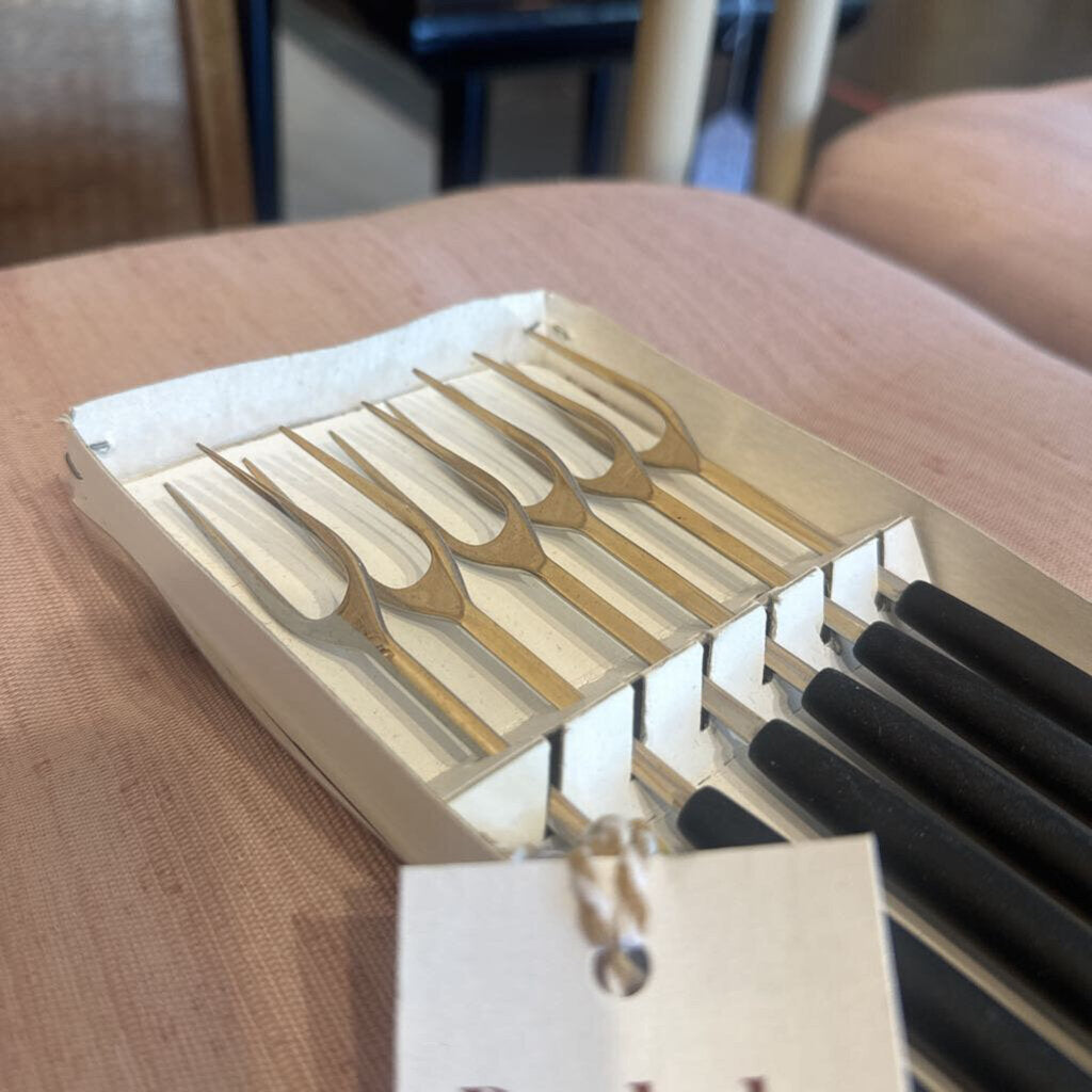 Mid Century Swiss Fondue Fork Set