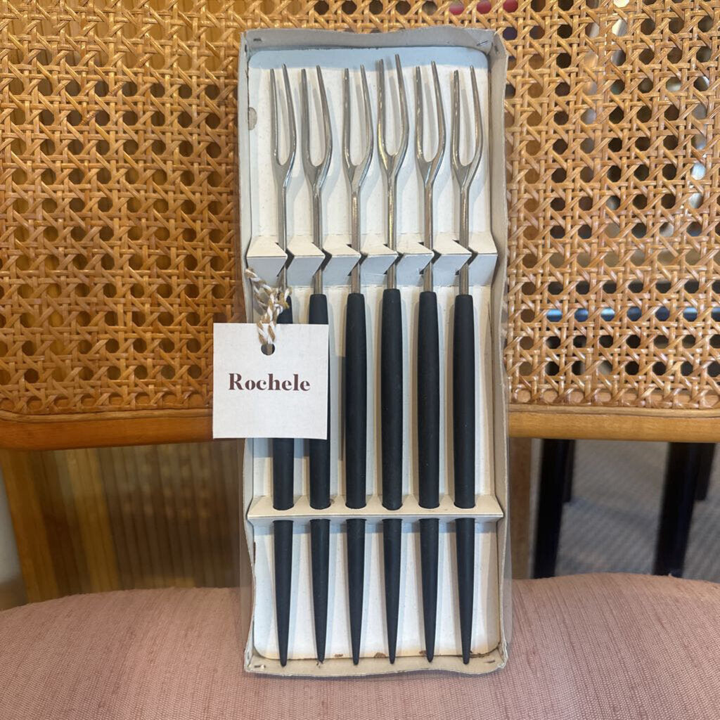 Mid Century Swiss Fondue Fork Set