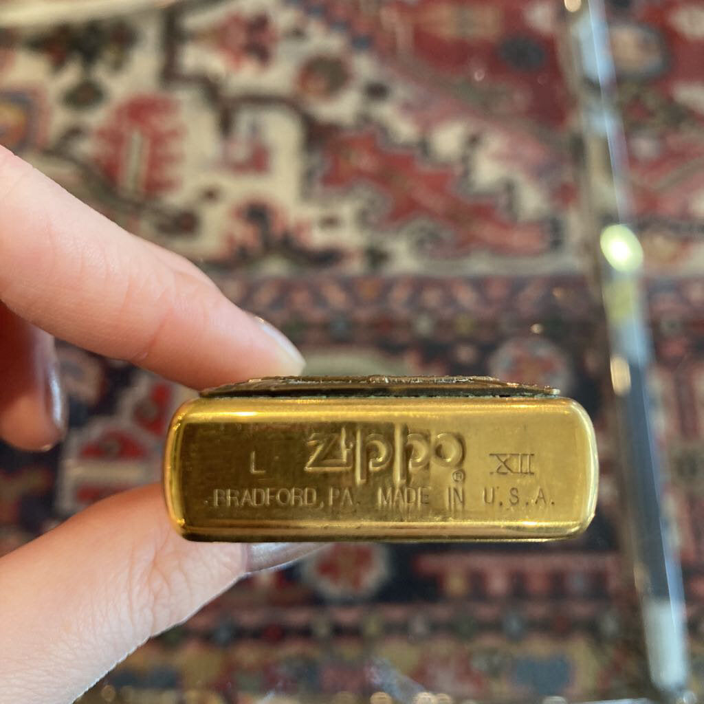 Vintage 1995 Brass Great American Train Zippo Lighter