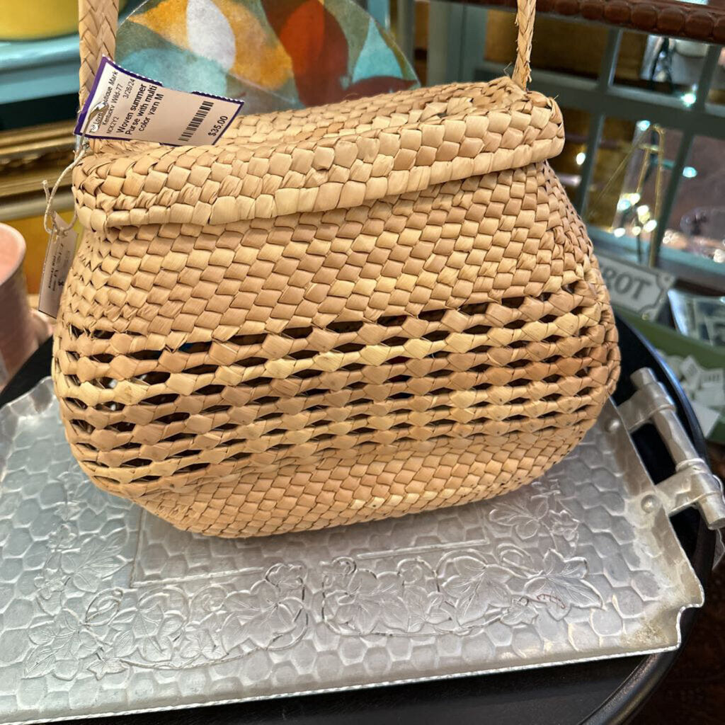 Woven summer Purse with multi color yarn