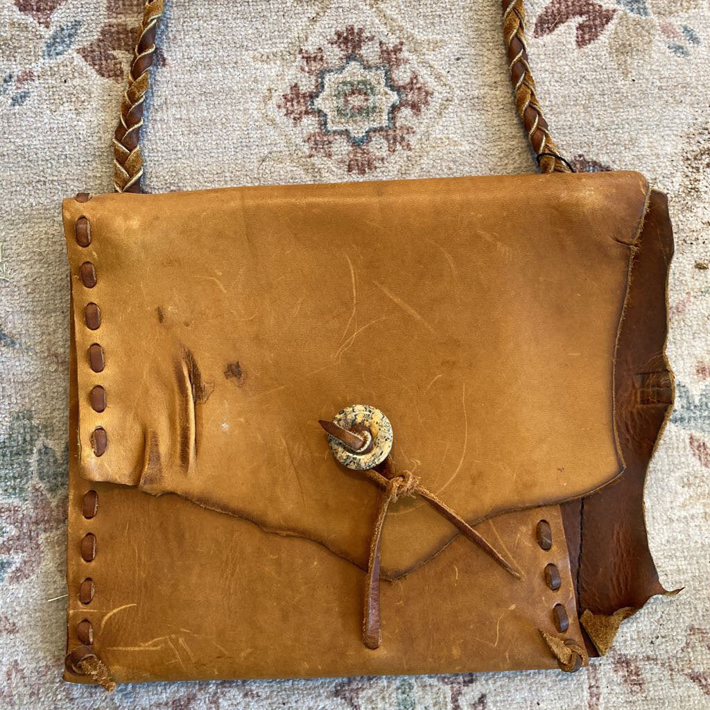 Vintage Leather Hand Crafted Purse