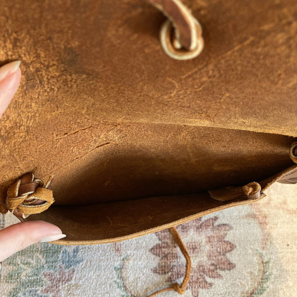 Vintage Leather Hand Crafted Purse