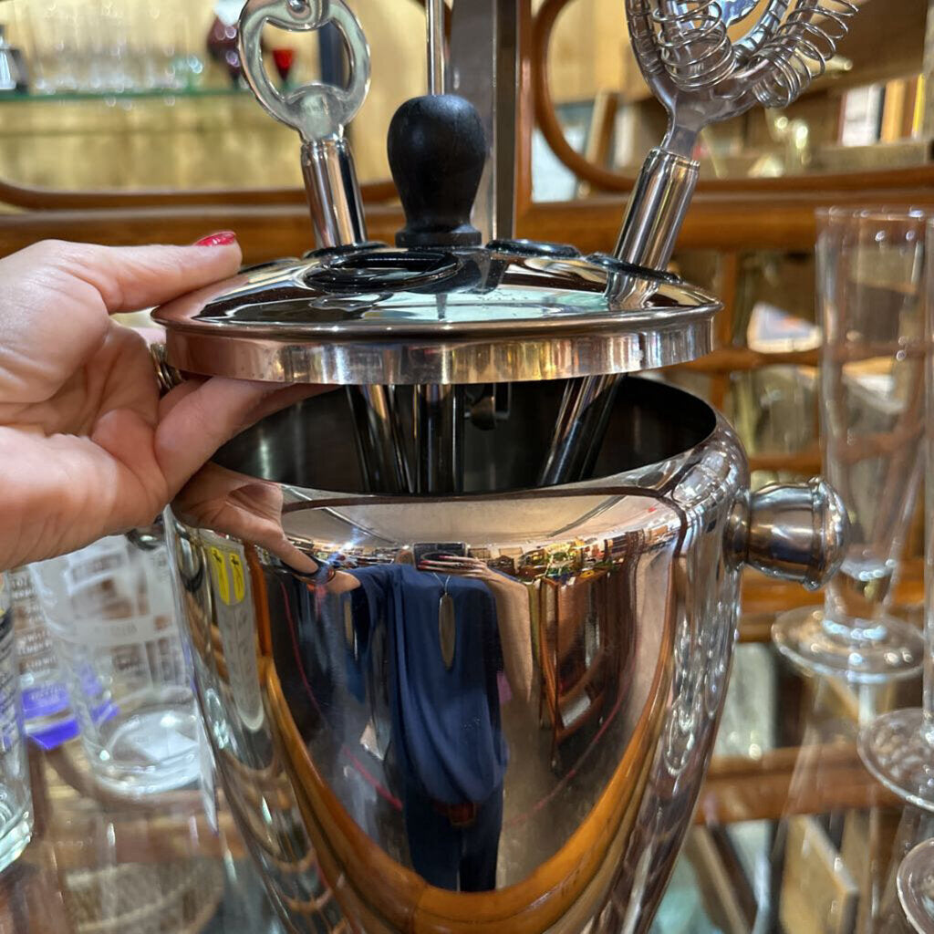 MCM chrome ice bucket