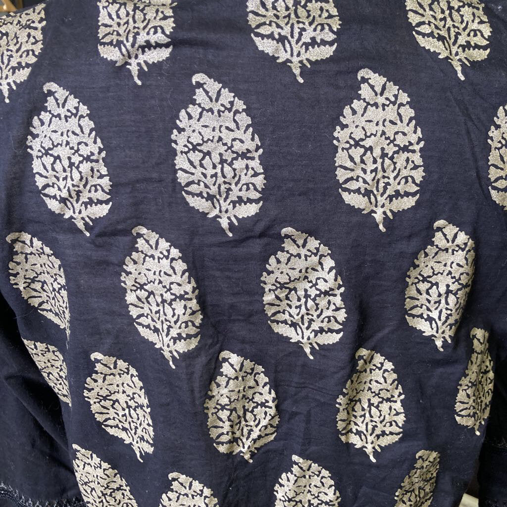 J.Pret black kurta with silver
