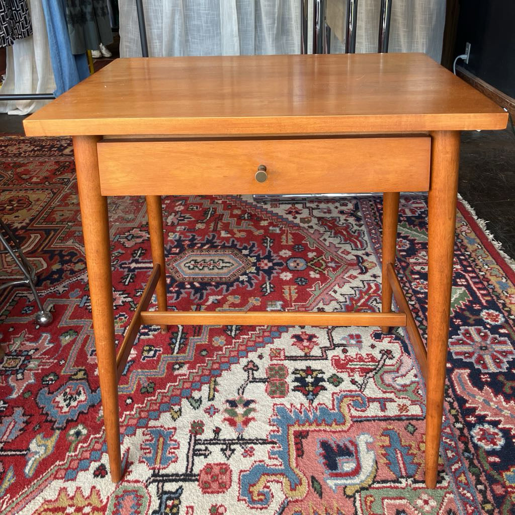 1950s Paul McCobb Planner Group Solid Maple Nightstand or Side Table