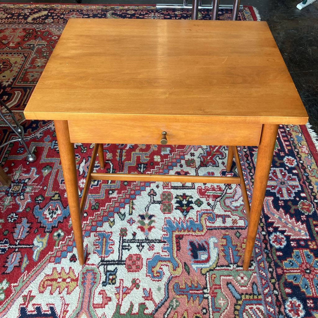 1950s Paul McCobb Planner Group Solid Maple Nightstand or Side Table