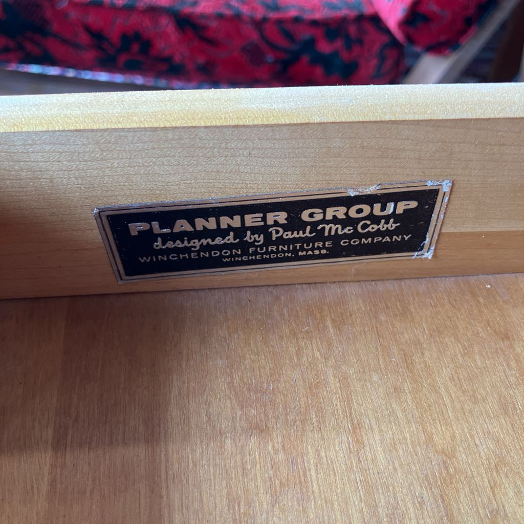 1950s Paul McCobb Planner Group Solid Maple Nightstand or Side Table
