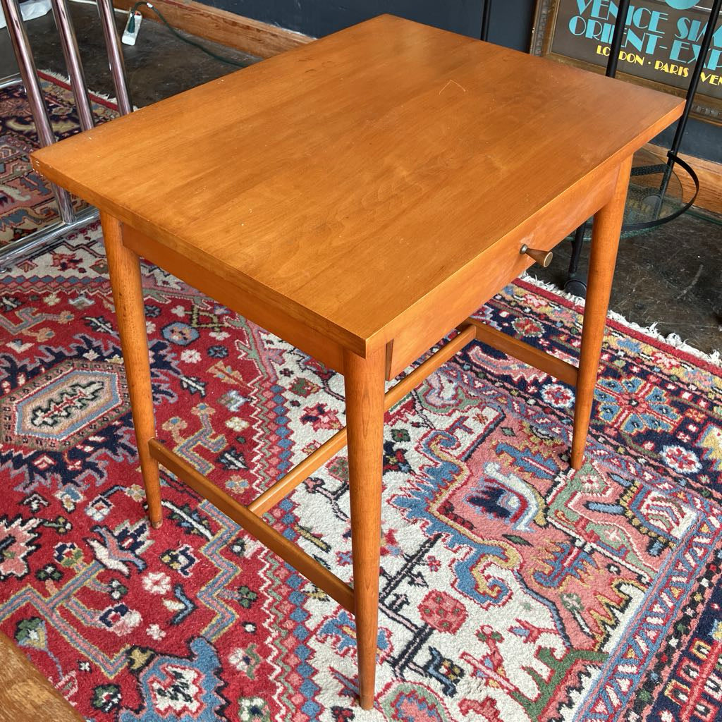 1950s Paul McCobb Planner Group Solid Maple Nightstand or Side Table
