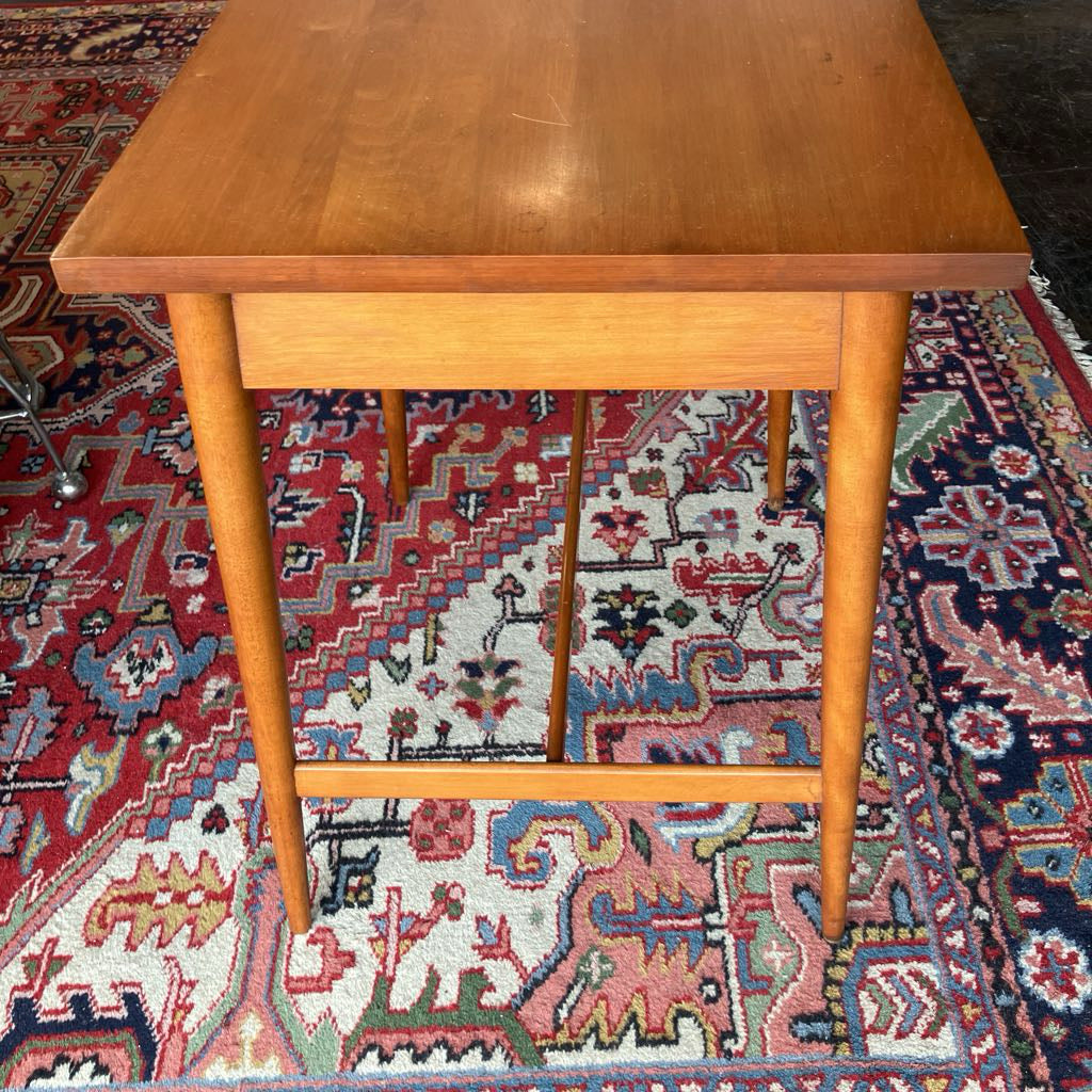 1950s Paul McCobb Planner Group Solid Maple Nightstand or Side Table