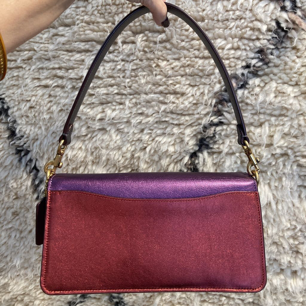 Coach metallic Tabby color block handbag