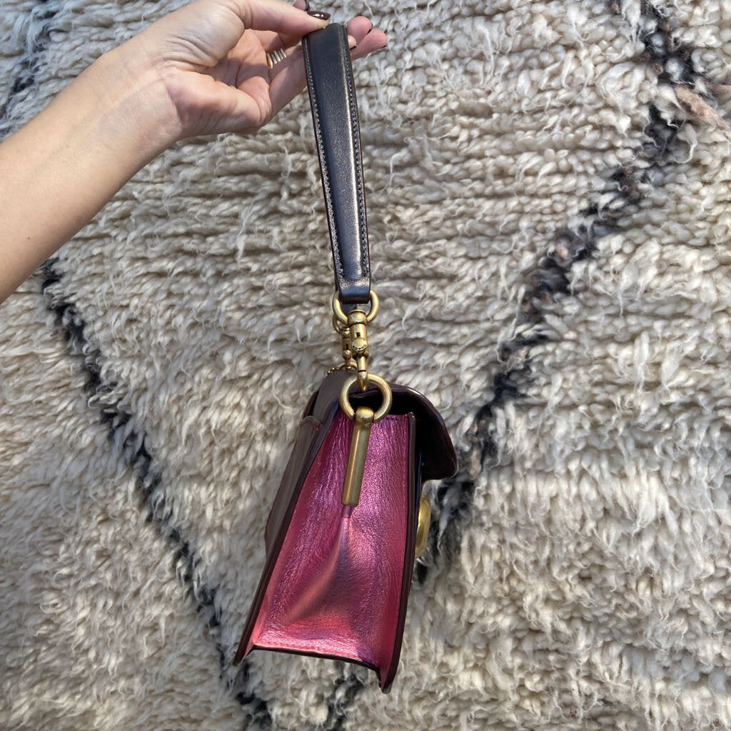 Coach metallic Tabby color block handbag