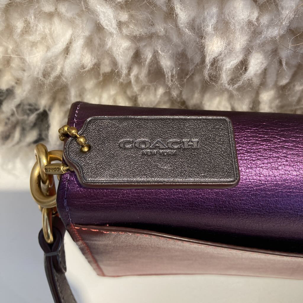 Coach metallic Tabby color block handbag