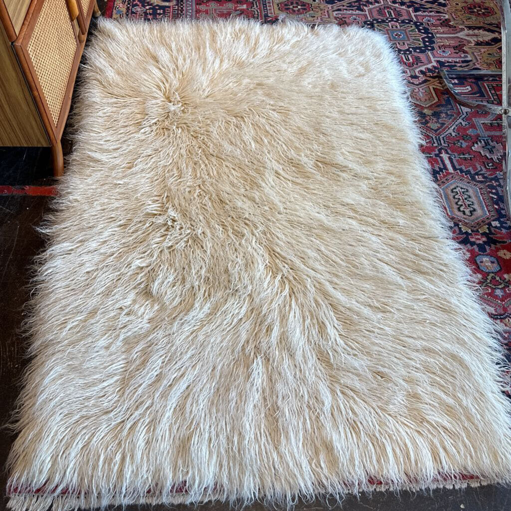 1960s Turkish Flokati Rug