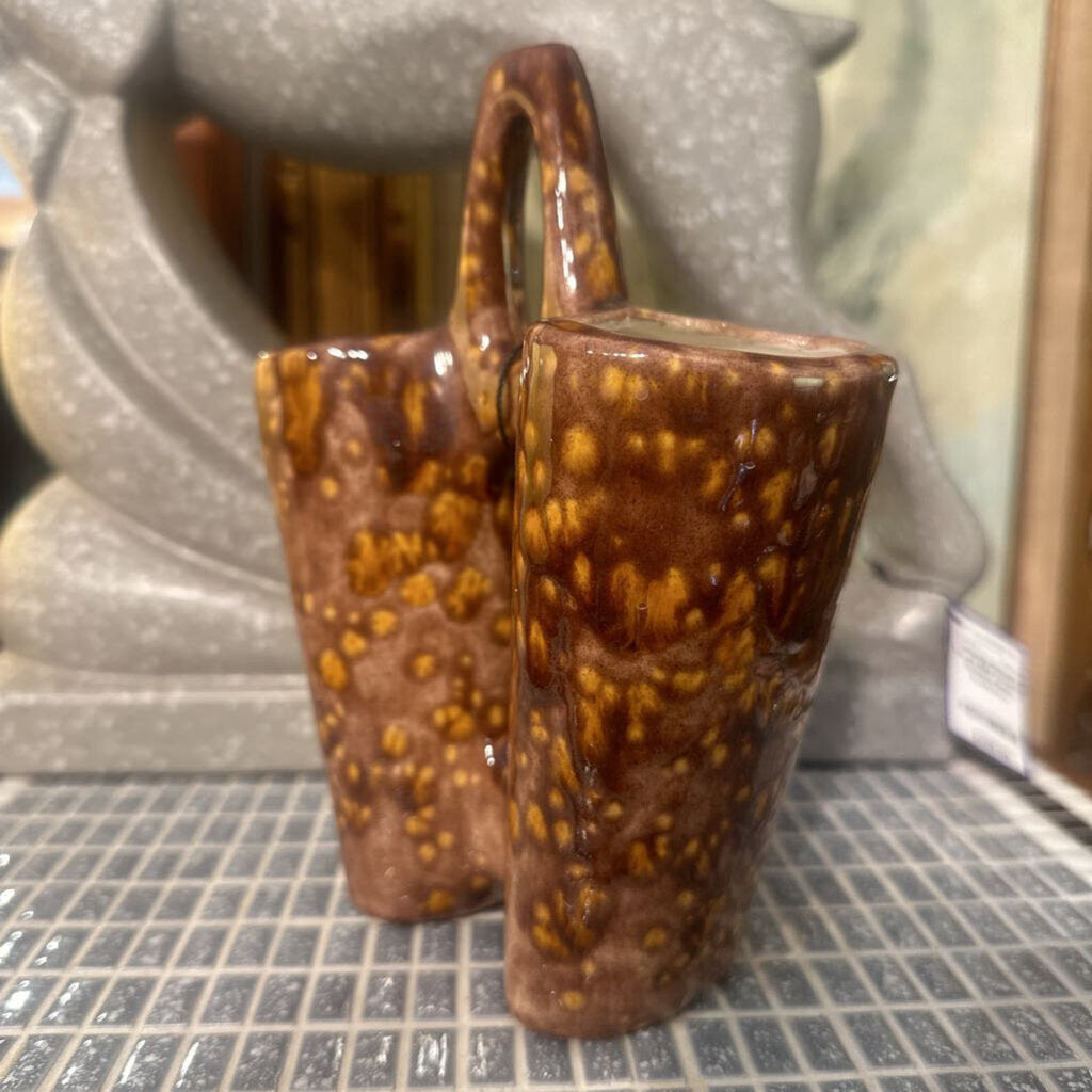 Vintage Ceramic Double Vase