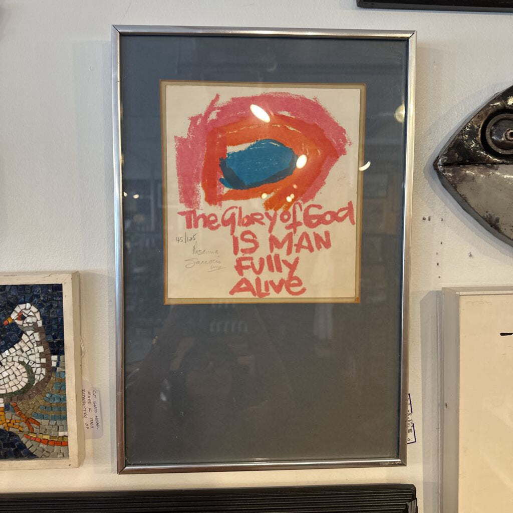 1970s Small Original Hand Pulled Serigraph by Rosanna Saccocio Signed and Numbered - MidModMom