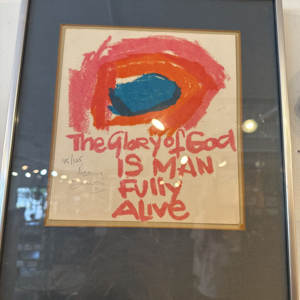 1970s Small Original Hand Pulled Serigraph by Rosanna Saccocio Signed and Numbered - MidModMom