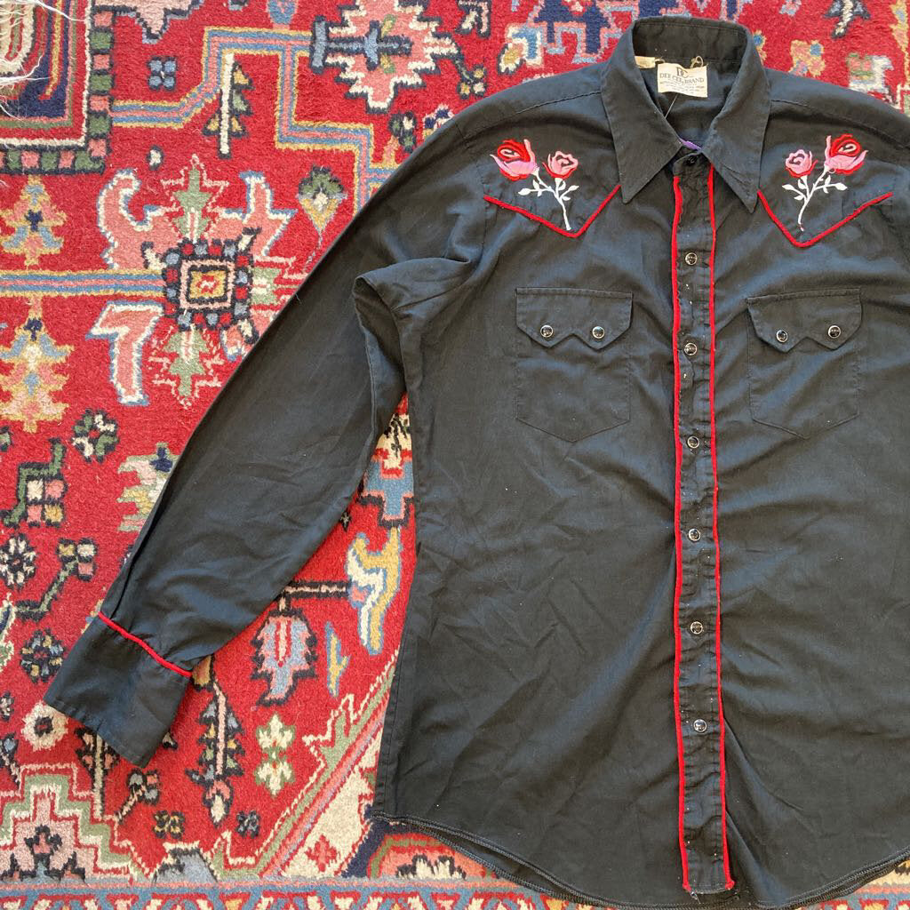 1980s Dee Cee Rose Shirt