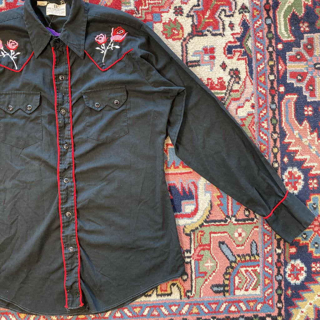 1980s Dee Cee Rose Shirt
