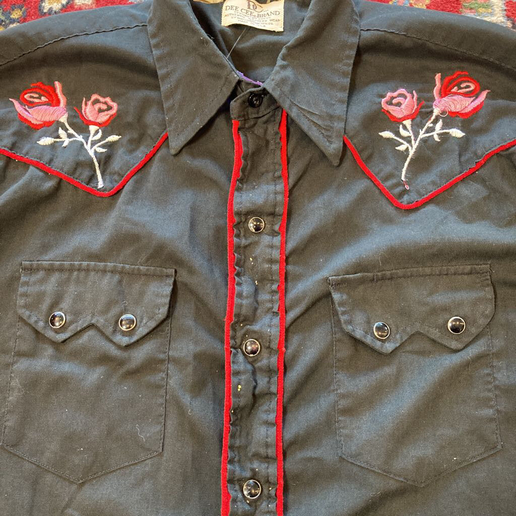 1980s Dee Cee Rose Shirt