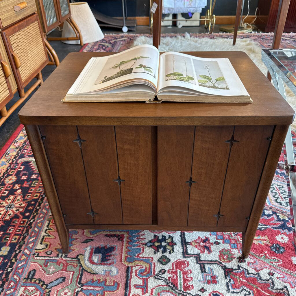 Mid Century Broyhill Saga Walnut Nightstand