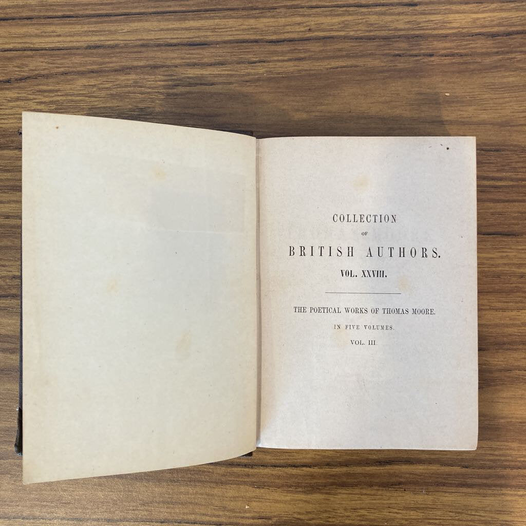 Poetical Works Vol. III by Thomas Moore 1842