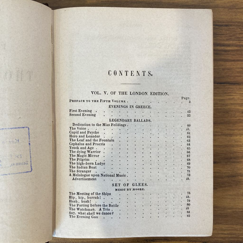 Poetical Works Vol. III by Thomas Moore 1842