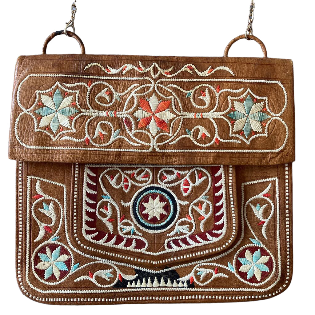 Moroccan antique newest bag, embroidered Berber bag