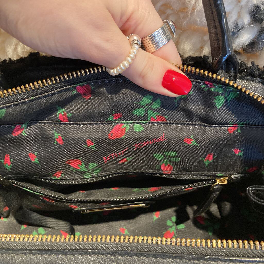 Betsey Johnson Satchel w/Removeable Bow