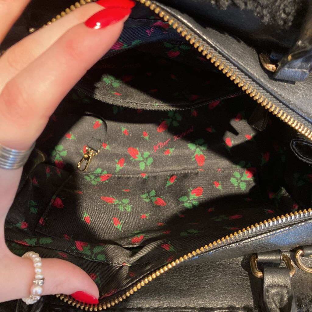 Betsey Johnson Satchel w/Removeable Bow