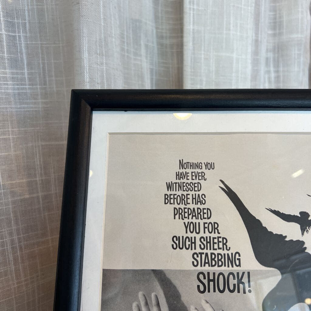 The Birds Hitchcock movie ad 1963