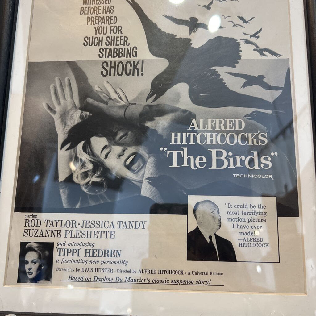 The Birds Hitchcock movie ad 1963