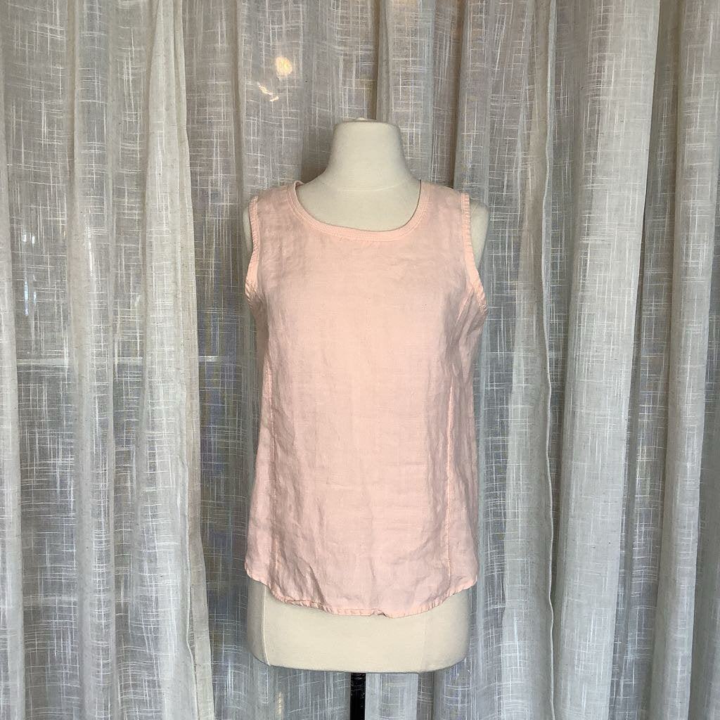 1980s Linen PeachSkirt Set