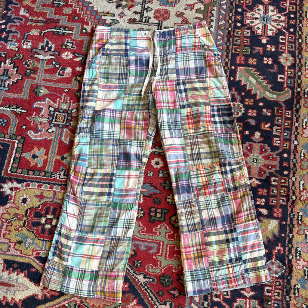 1990s Ralph Lauren Cotton Patchwork Pants