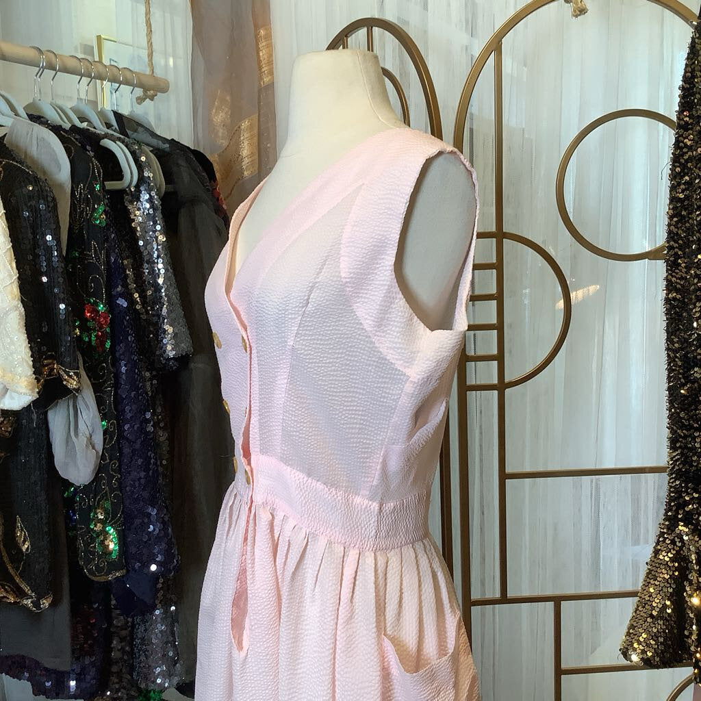 Baby Searsucker Pink Frock