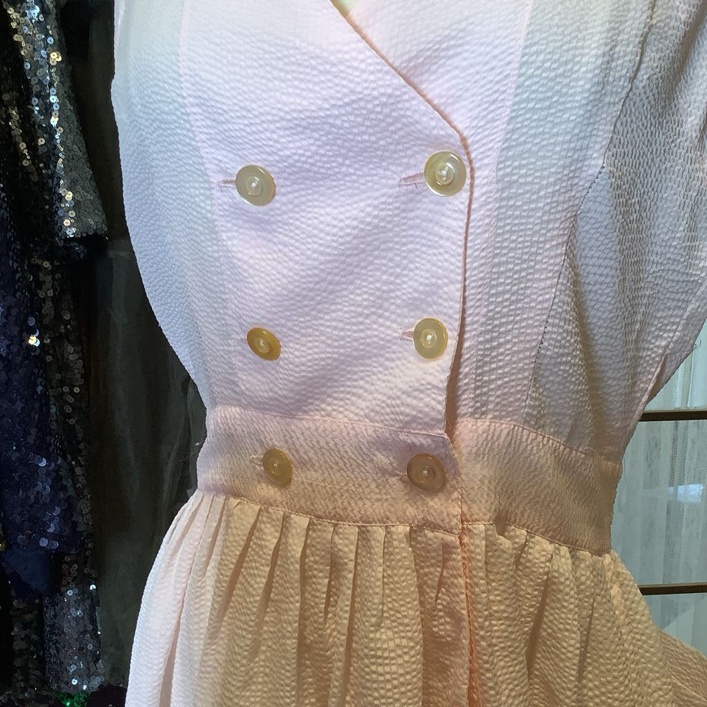 Baby Searsucker Pink Frock
