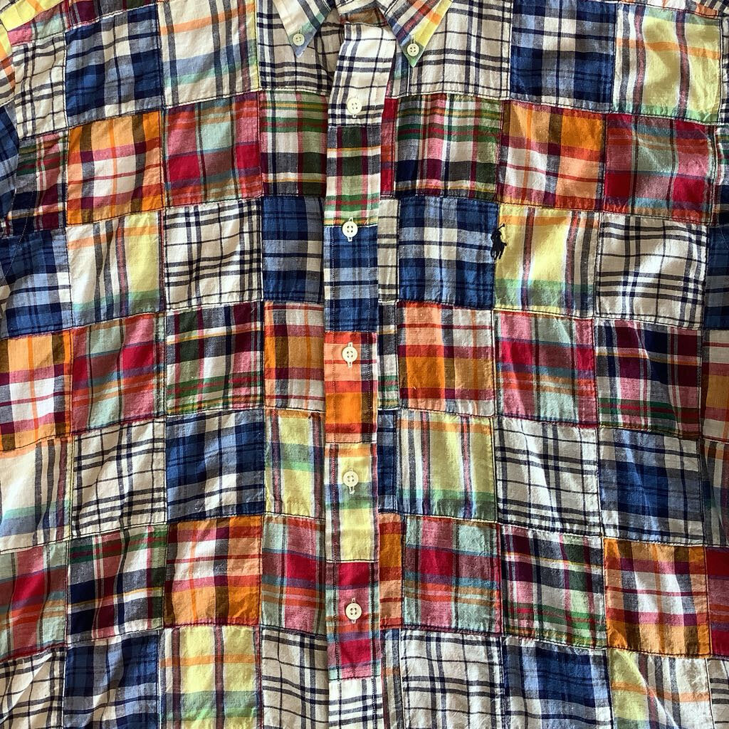 1990s Polo Patchwork L/S Shirt