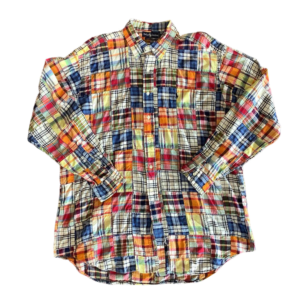 1990s Polo Patchwork L/S Shirt