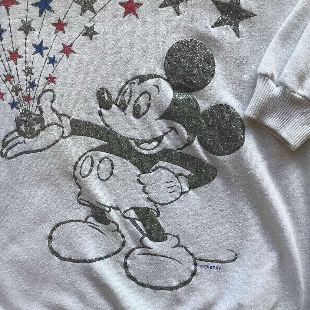 1980s Diamond Dust Mickey Sweatshirt
