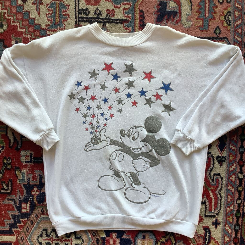 1980s Diamond Dust Mickey Sweatshirt