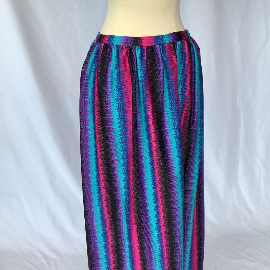 1979s Multi colored Maxi Skirt