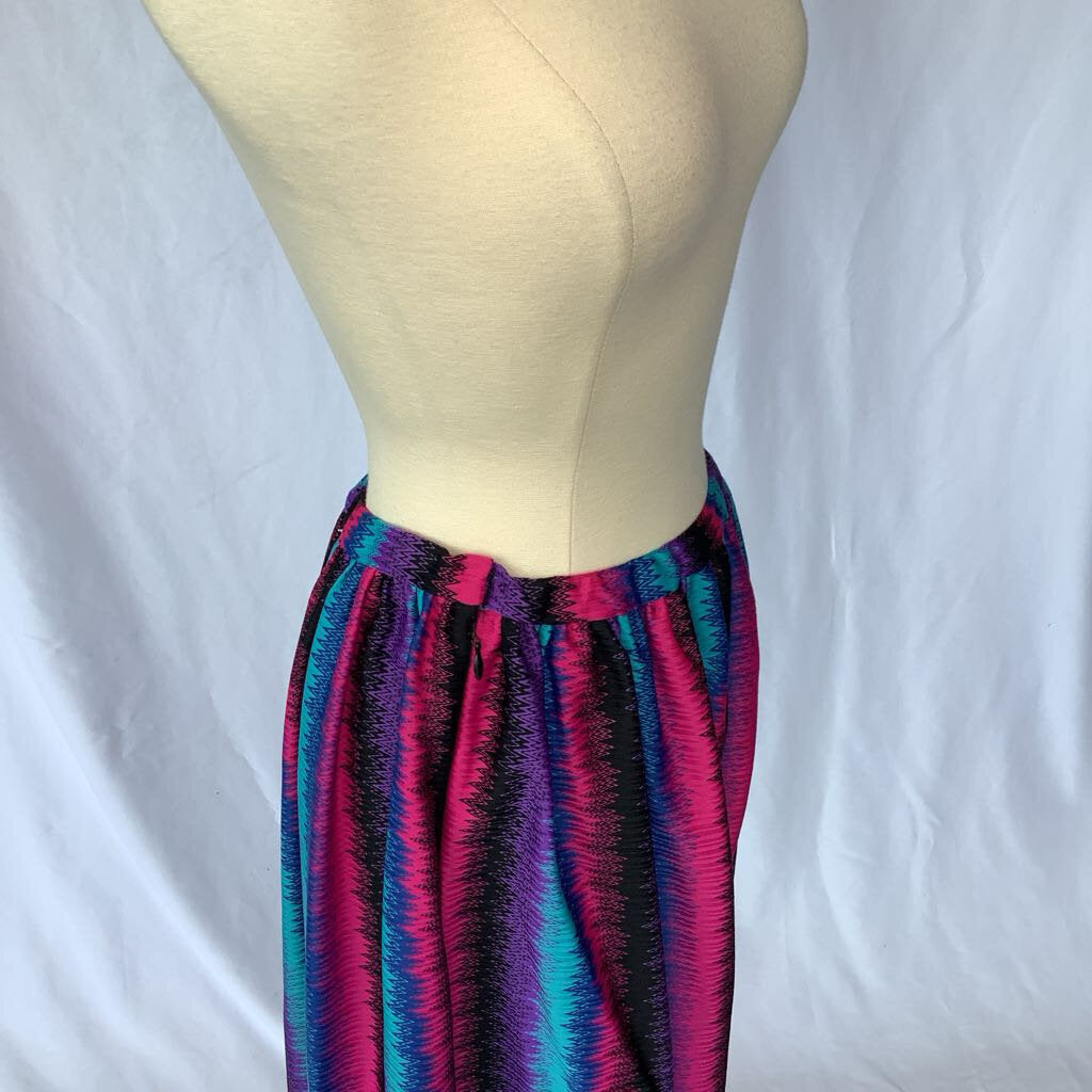 1979s Multi colored Maxi Skirt