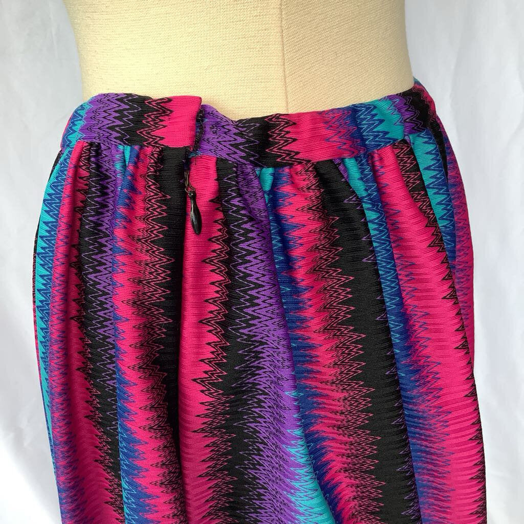 1979s Multi colored Maxi Skirt