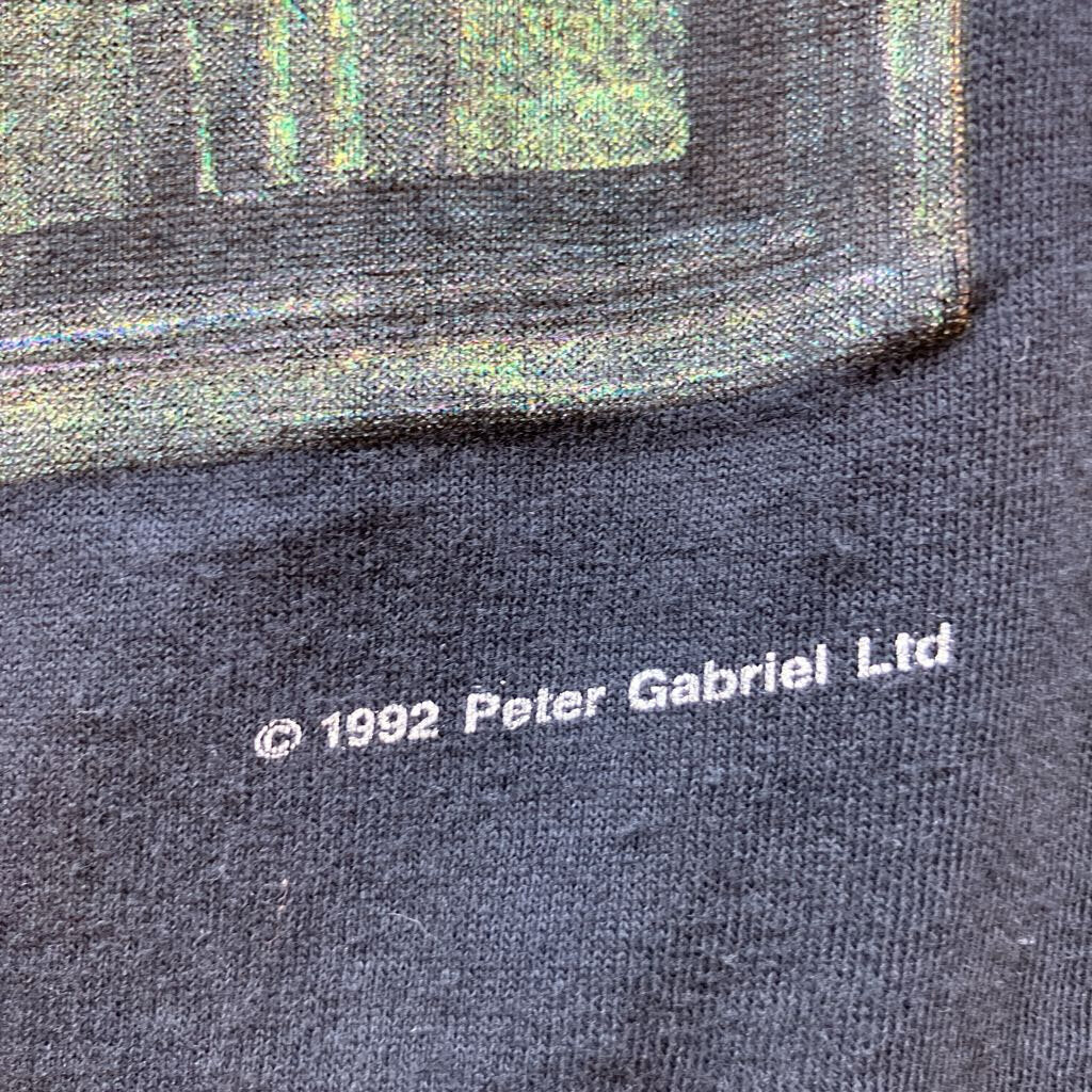 1992 Peter Gabriel "Secret World" T-shirt
