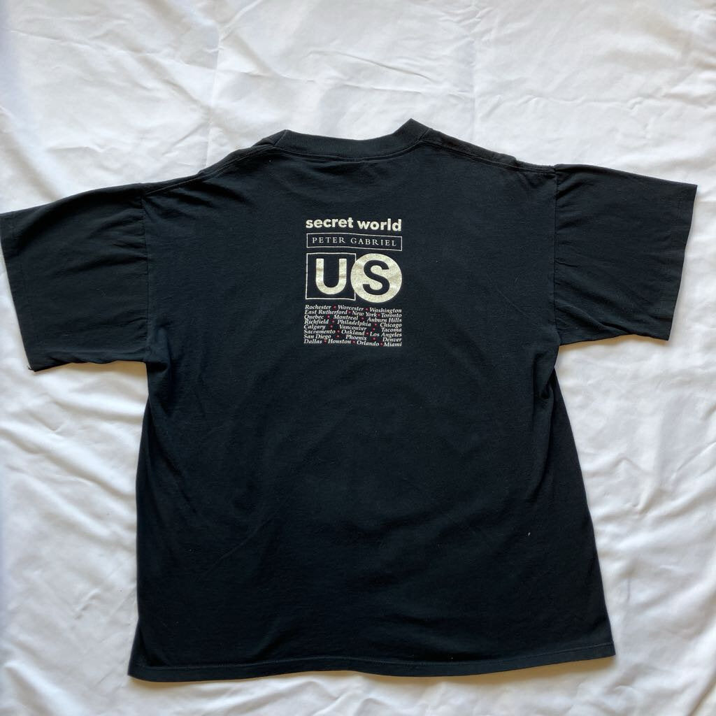 1992 Peter Gabriel "Secret World" T-shirt